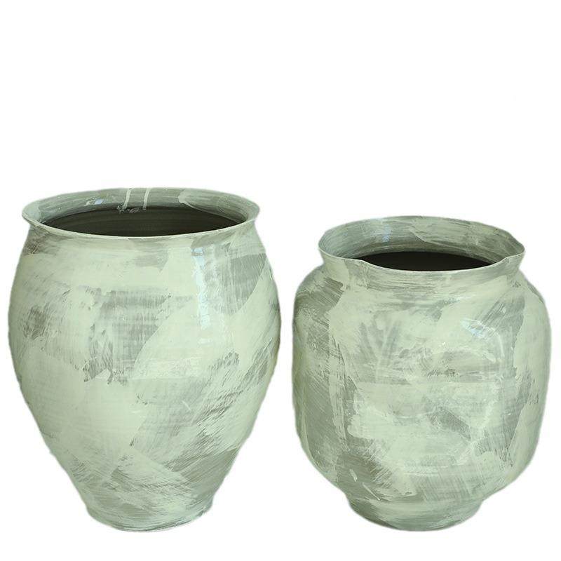 器落地大花瓶奶风轻法式陶瓷大花盆口EMK景德镇异形手工花绿植油,橡塑材料及制品,工业陶瓷,淘宝优惠券,粉丝福利购,淘宝优惠卷