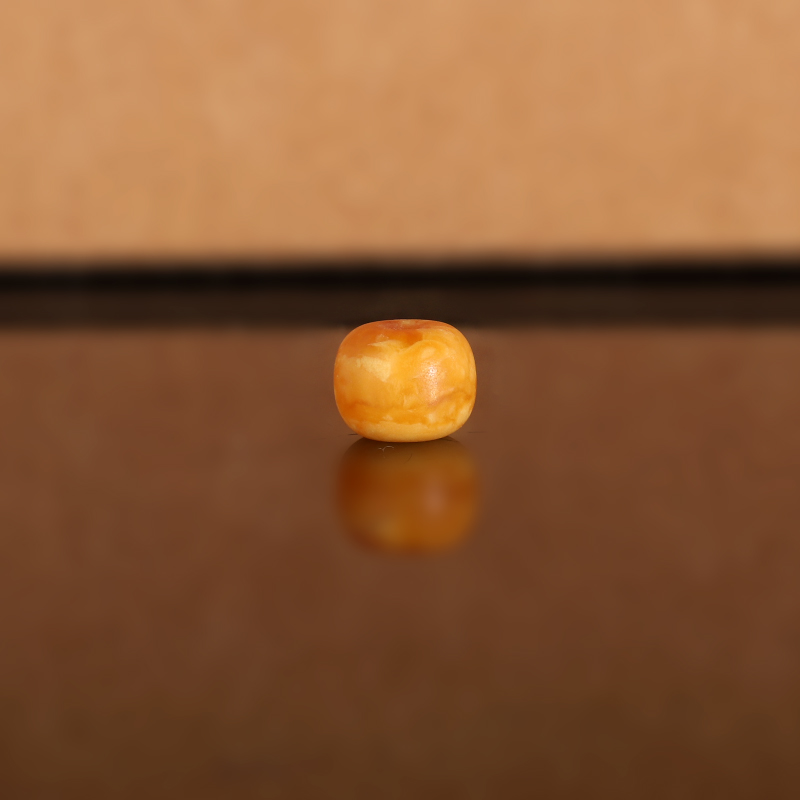 天然俄料老蜡老型散珠LL7 8x6.3mm 毕业云端古董老蜜蜡配珠隔珠