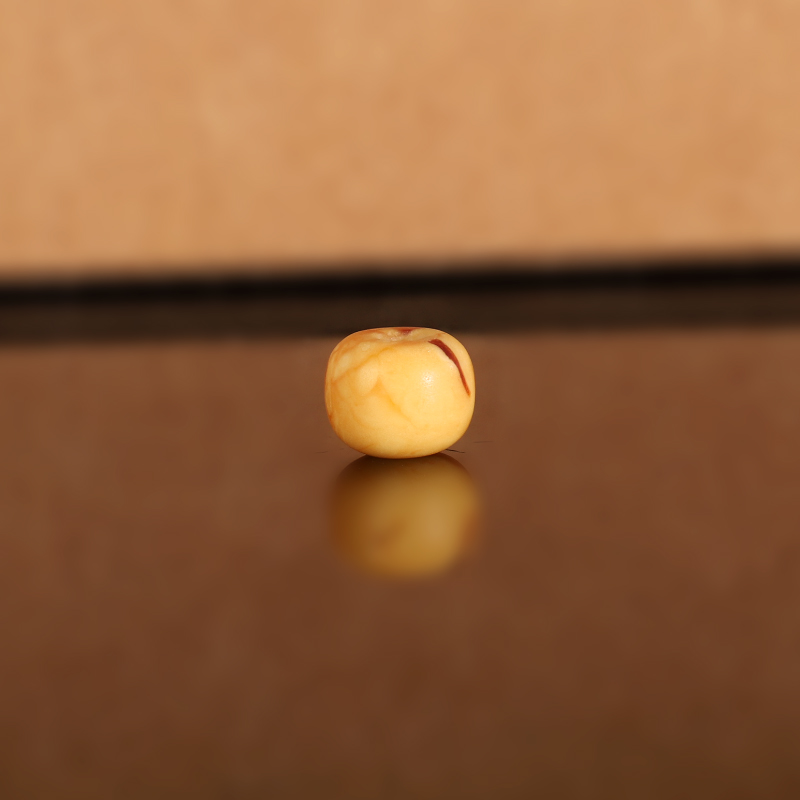 天然俄料老蜡老型散珠LL11 8.1x6.5mm 云端古董老蜜蜡配珠隔珠