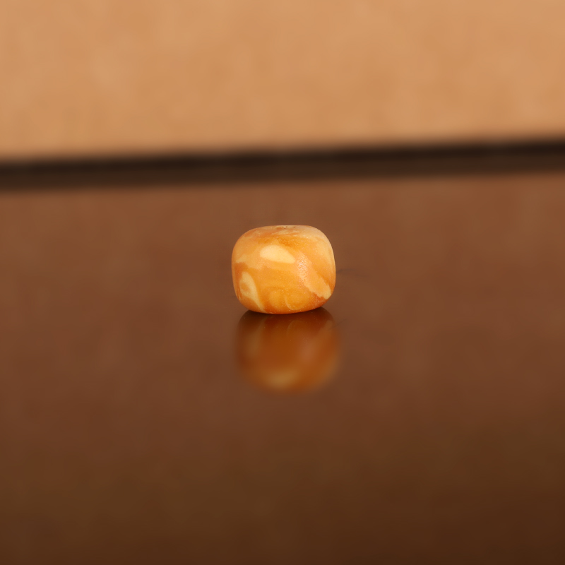 天然俄料老蜡老型散珠LL77 9.5x7.3mm 云端古董老蜜蜡配珠隔珠