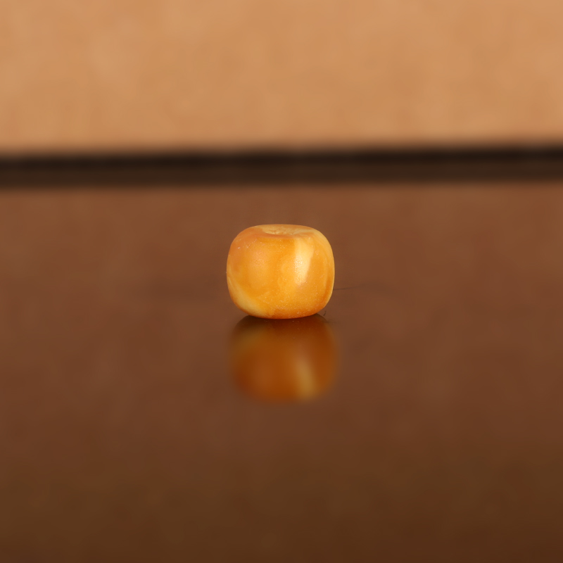 天然俄料老蜡老型散珠LL67 9x7.2mm 云端古董老蜜蜡配珠隔珠