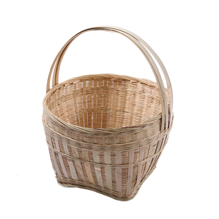 手提竹编篮小竹篮子鸡蛋篮水果篮收纳篮厨L房收纳筐家用购物篮包