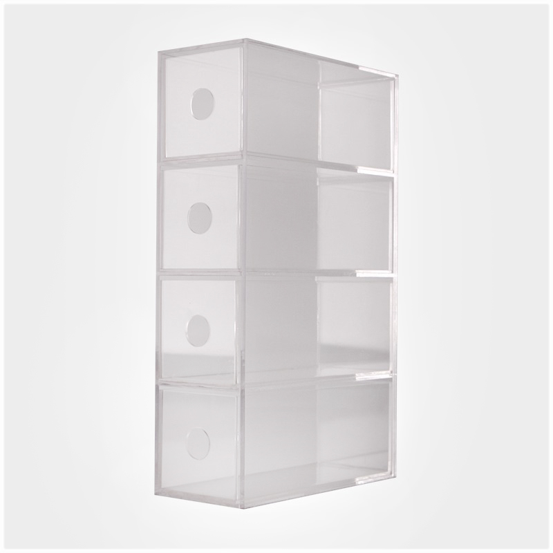 包邮桌面透明亚克力彩妆多层陈列纸胶带眼墨镜笔收纳架Y抽屉盒定