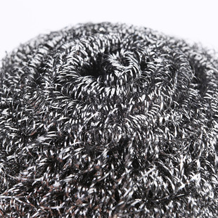 工业用100个大号钢丝球不掉y丝洗锅不锈钢清洁球铁丝球刚丝洗碗刷