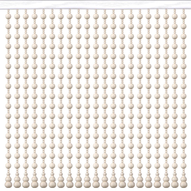 桃木葫芦珠帘门帘珠子挂帘u子隔断帘免打孔客厅卧室卫生间玄关半