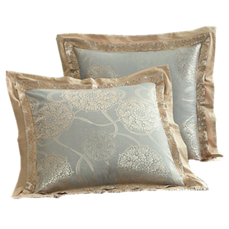 欧式全棉贡缎沙发靠垫套6s0x60不含芯加大红结婚庆床头靠枕抱枕套