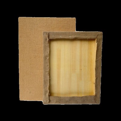 岩彩画木板蒙粗纹布o画板油画粗纹布木板画框沥粉画坦培拉裱粗纹