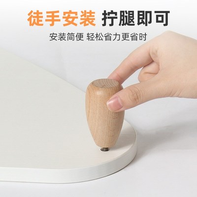 转角电脑三角白色增高器架办公室Ains显示器收纳架木质桌面置物架