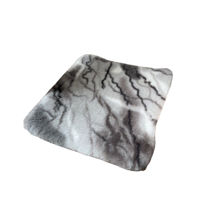 ins可爱椅子垫轻奢简约梳妆台坐C垫仿兔毛电脑休闲椅凳子垫地垫毯