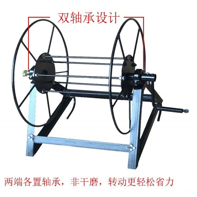 小型手摇b带轴承细电缆线卷线盘 光纤网线绳索收纳架盘线器收线盘