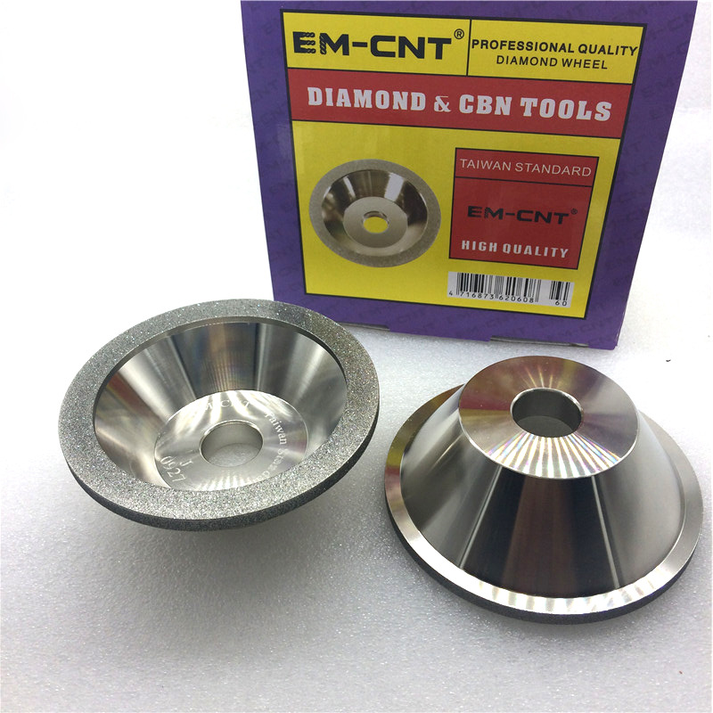 EM-CNT钻石合金砂轮 电镀砂轮 磨刀机合金砂轮 碗形金刚砂轮