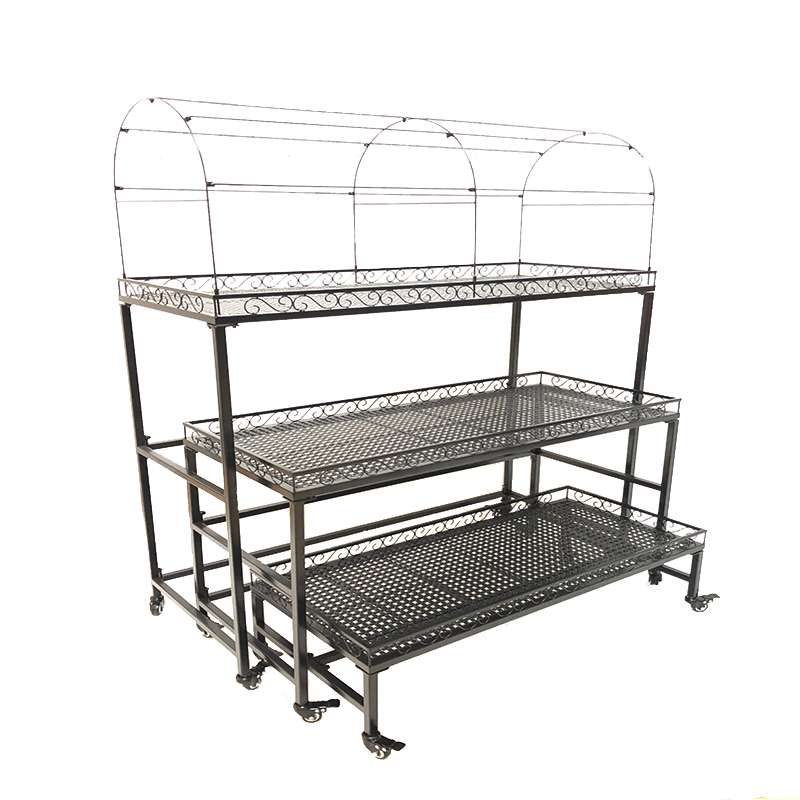 阳台花架a室内庭院落地伸缩多层移动带轮多肉花架防雨遮阳防冻架