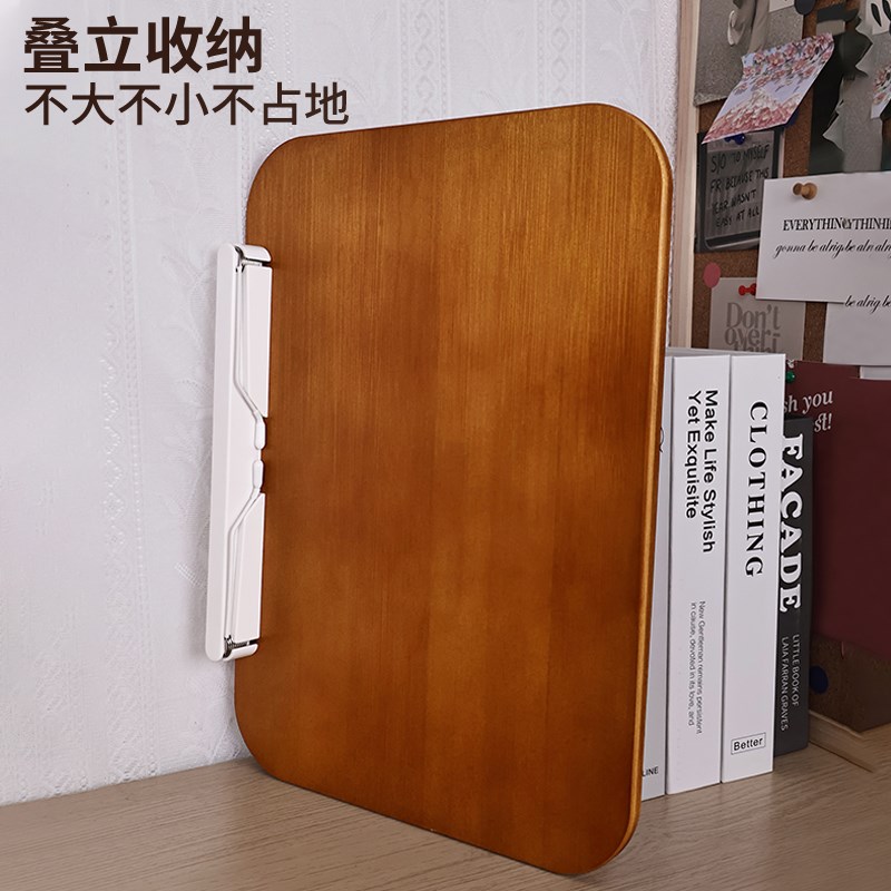 阅读架儿童阅读支架看书学生读书书架桌面M折叠可升降增高实木书