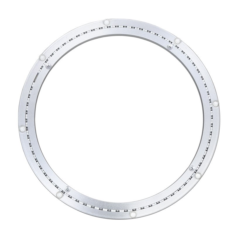 铝合金静音餐桌转盘底座轴承圆桌旋转圆盘玻N璃大理石实木轨道转