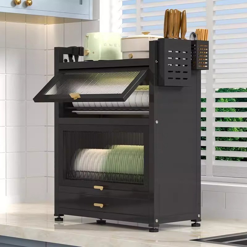 碗架厨房碗碟置物架m家用碗柜筷盘防尘收纳盒多功能沥水架餐具碗