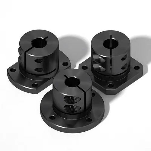 45号钢导向轴支座加长开口对边法兰发黑STEHWCB/STHWCBL16光轴固