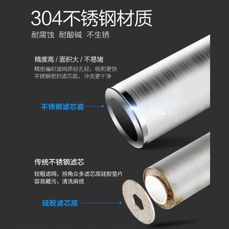 不锈钢前置过滤器滤网全屋大流量家用泥沙过滤芯商用井自来水净水