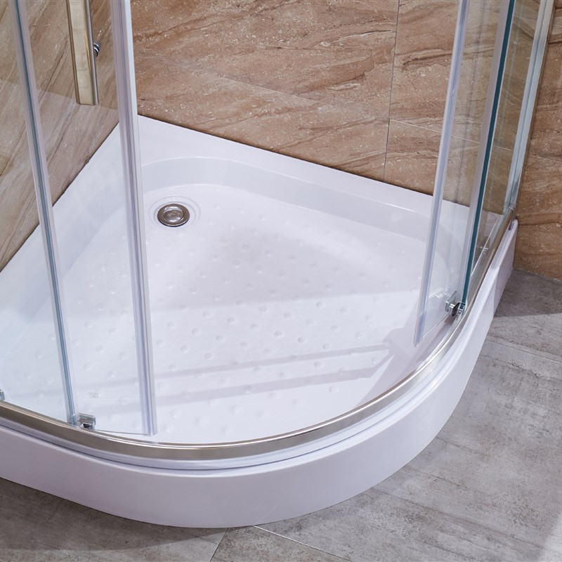 8mm钢化玻璃简易淋浴房 整体沐P浴隔断亮银铝合金