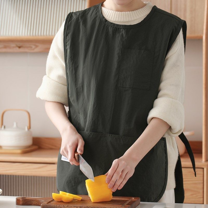 围裙厨房专用男防水防油餐饮咖啡师烘焙奶茶店甜品蛋糕店工作服女