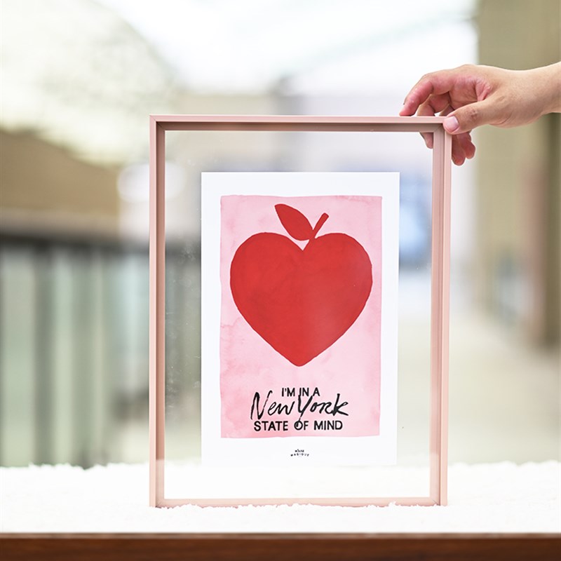 铝合金双面高透亚克力拼图相框挂墙摆D台简约现代装饰画框50*70框