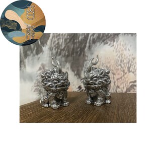 【白泽】 钛钢工艺品 手工制作 祥瑞神兽摆件 茶宠