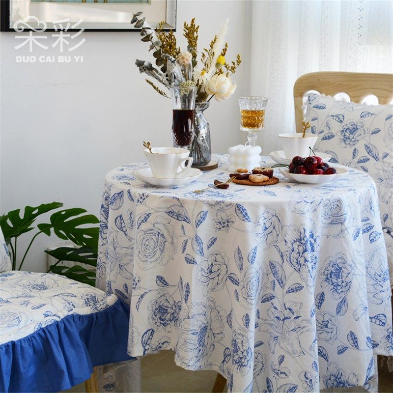 法式高级感法式桌布i轻奢ns田园风茶几长方形正方形定制餐装饰
