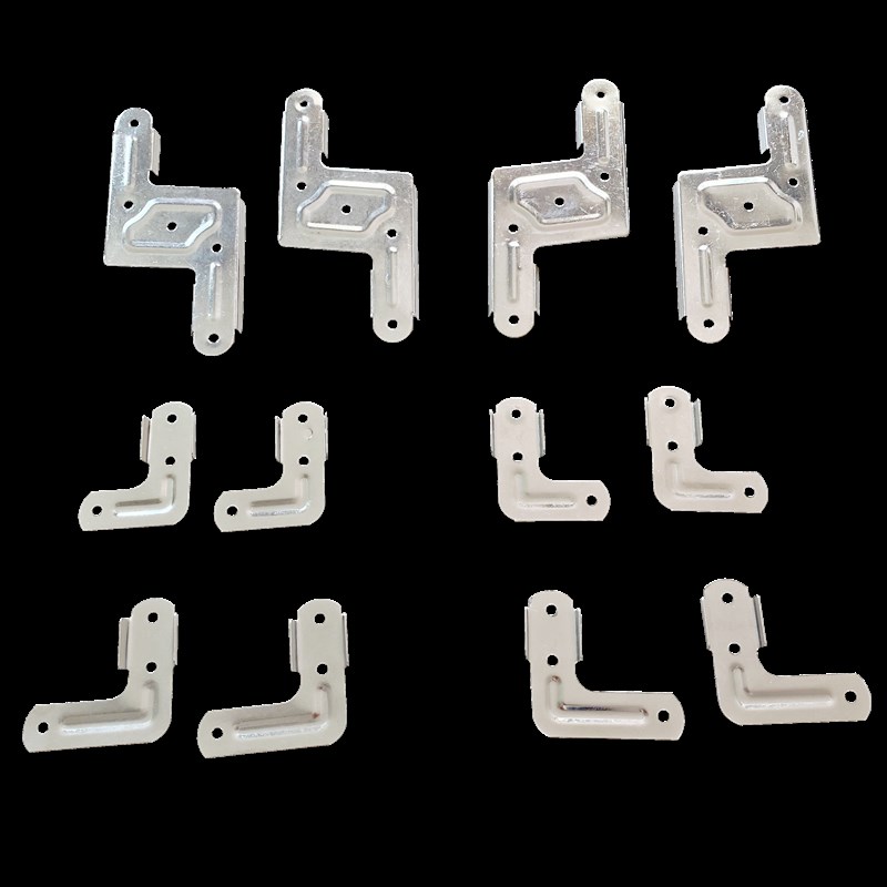 加厚1.5毫米晾衣架配件镀锌铁连接片X型置地双杆折叠晒.衣架固定