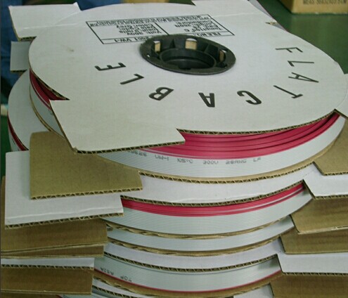 UL2651 28AWG间距1.27MM7支0.12MM软排线灰排线连接线76.5米