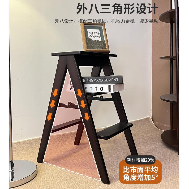 折叠梯凳家用爬梯人字梯小型轻便凳子加厚加粗登高梯凳两用合梯子