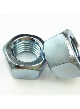 镀锌GB52极细六角螺母螺帽 螺丝帽 细牙螺母M5M6M7M12M14M16M27