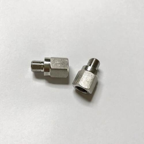 内外丝不锈钢接头 m8*0.75 内螺纹m8x0.75 外螺纹m8x0.75 长23mm