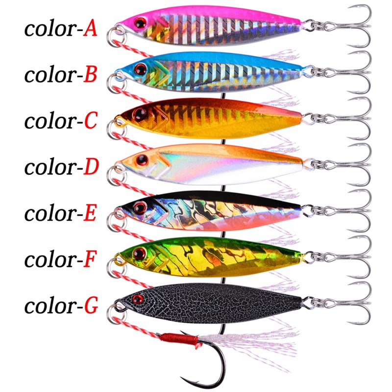 Metal Jig VIB Fishing Lure 14g 21g 30g Sinking Lures Sea Jig
