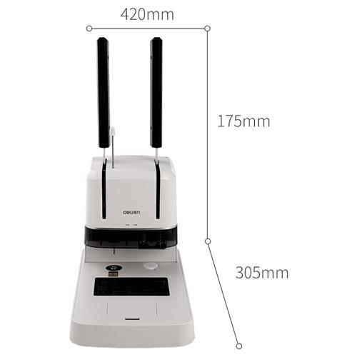 3876A财务省力凭证标书管装订机I热熔热压铆管电动打孔机环