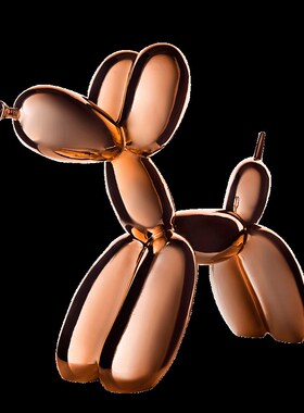 极速电镀气球狗摆件大号玻璃钢材质可定制橱窗装饰商场陈列道具狗