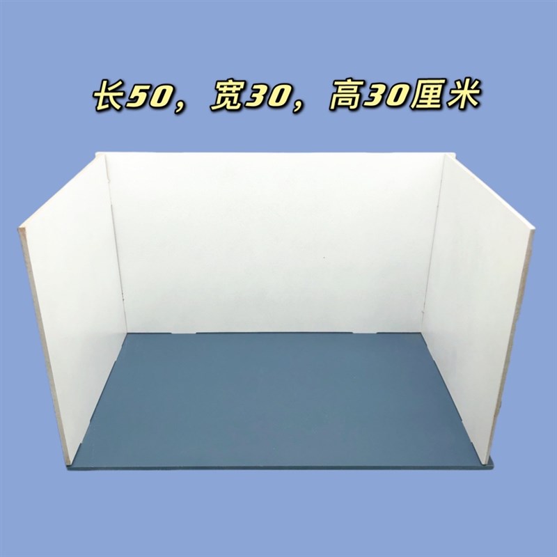 1:12娃娃屋模型 兵人bjd场景屋 迷你四面板木质插销展台 房屋一角