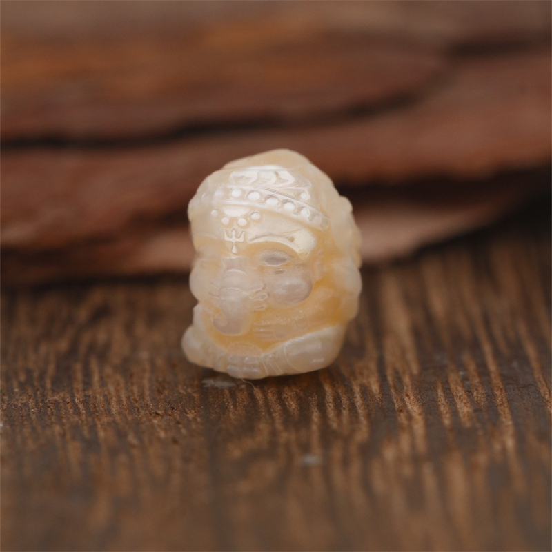 天然珍珠丹巴珠象神宝宝腰珠顶配珠百香籽星月金刚手串108配饰