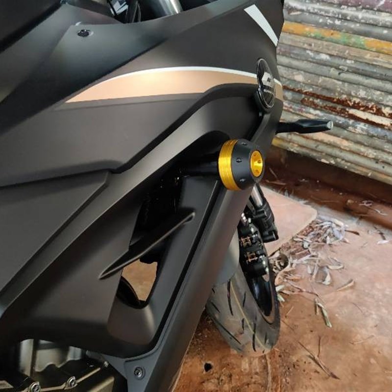 适用QJ钱江赛350改装 车身防摔球 保险杠防摔胶发动机护杠保护棒