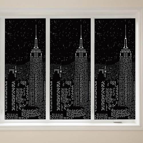 7.0 X 3.5 Inch Blackout Curtains London City Night View