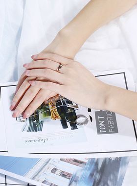 5mm生日礼物 时尚韩版 男女简约钛钢光身素圈戒指 指环饰品R-422