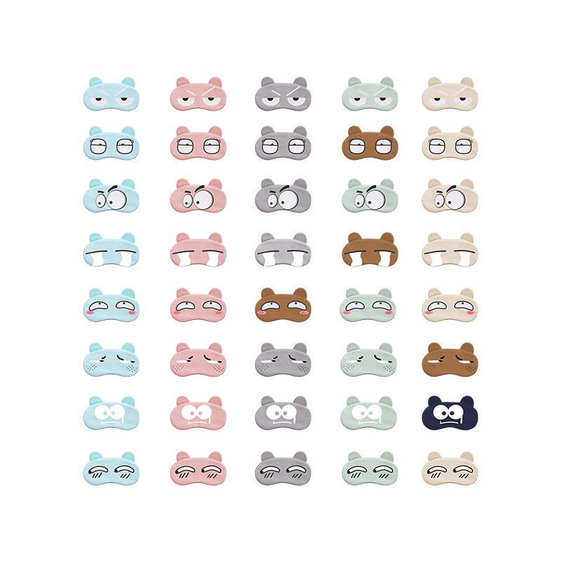 卡通冰敷眼罩 遮光睡眠护眼罩 可爱冰袋眼罩工厂印logo