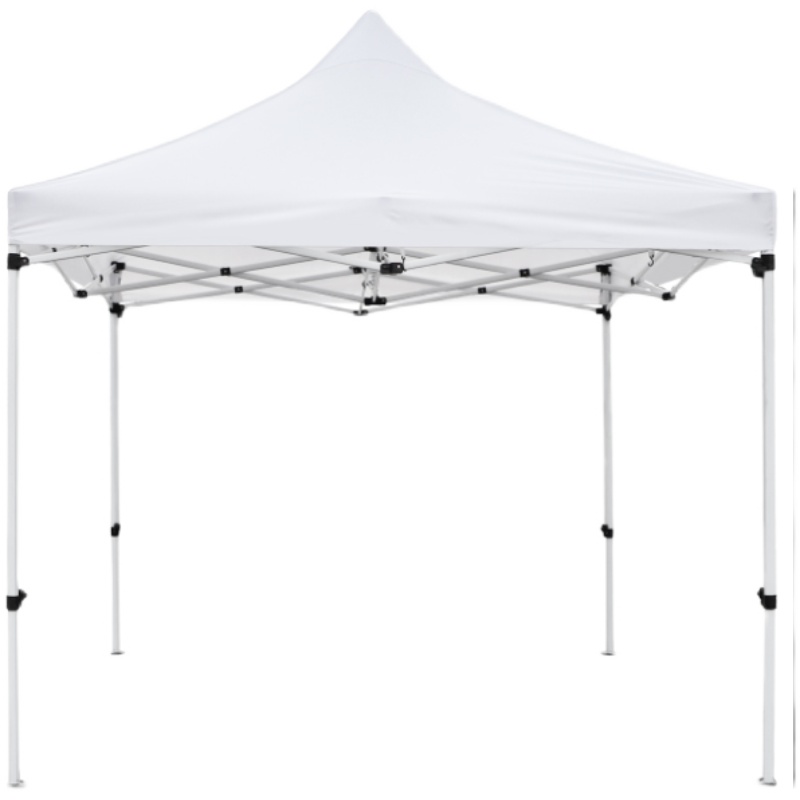 四脚角防雨白色帐篷加厚雨棚遮阳棚伸缩式折叠广告大伞户外摆摊用