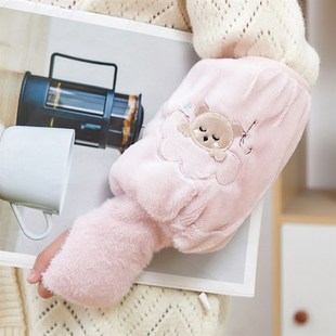 厂家小学生写字袖套连手套二合一护袖套袖写字保暖保暖套手护袖筒