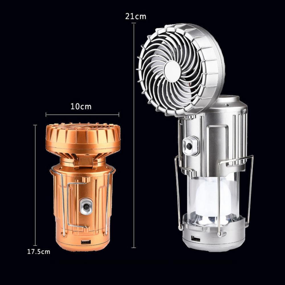 Solar Electric Fan Life Waterproof Panel Charging Double
