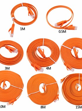 RJ45 CAT6 Cable Ethernet Network Flat LAN Cable UTP Patch Ro