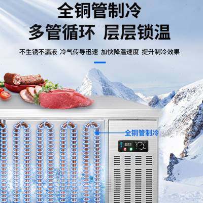 东贝冷藏工作台厨房保鲜冷冻商用冰箱平冷冰柜操作台奶茶店水吧台
