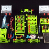 极速书包实验室电学实验盒电磁学实验箱 初中物理实验器材书包款