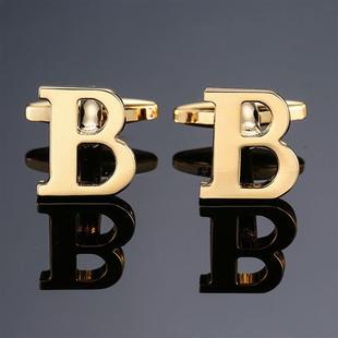 Cufflinks Fren quality letters high gold men name New