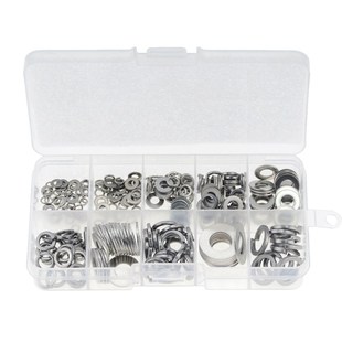 Box 260PCS Washer M10 Flat M2.5 Steel