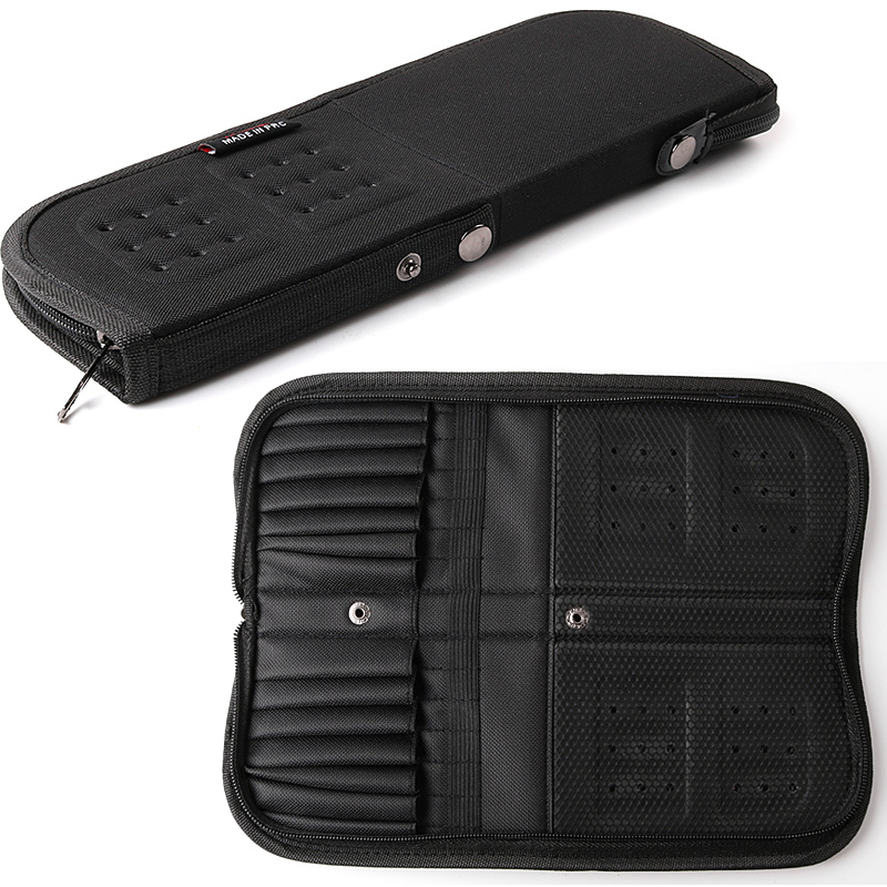 获多福画家专用折叠式可携式画笔袋笔帘水彩笔袋画具包透气防霉笔