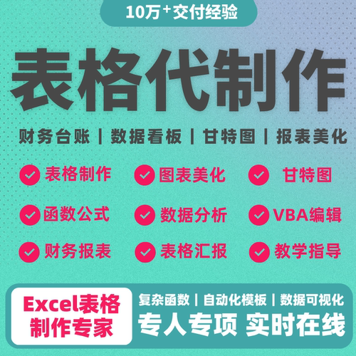 excel表格制作